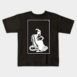 Woman and Serpent Friend Kids T-Shirt